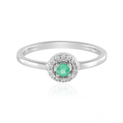 Anello in argento con Smeraldo Russo