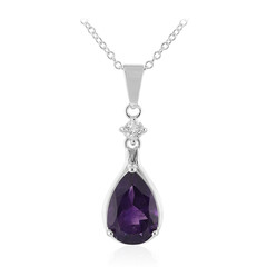 Collana in argento con Ametista Zambiana