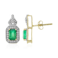 Orecchini in oro con Smeraldo Brasiliano (Adela Gold)