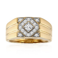 Anello da uomo in oro con Diamante SI1 (G)