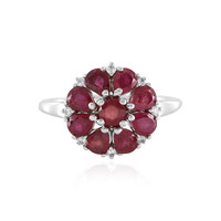 Anello in argento con Rubino del Madagascar