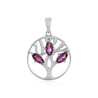 Ciondolo in argento con Rodolite