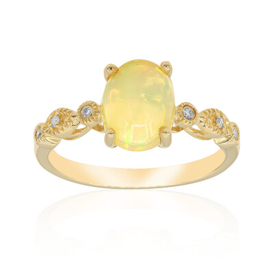 Anello in oro con Opale Australiano