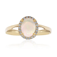 Anello in oro con Opale di Welo AAA