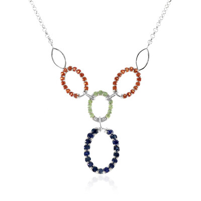 Collana in argento con Zaffiro Blu