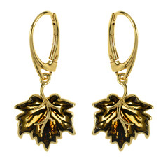Orecchini in argento con Ambra Baltica
