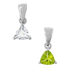 Ciondolo in argento con Peridoto