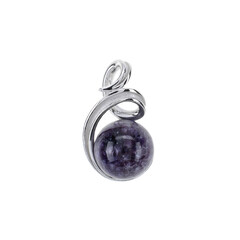 Ciondolo in argento con Charoite