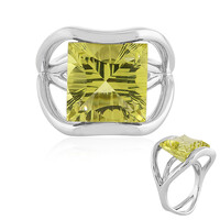 Anello in argento con Quarzo Limone