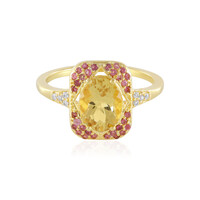 Anello in argento con Berillo Giallo