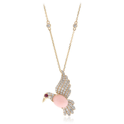 Collana in oro con Opale Rosa (CIRARI)