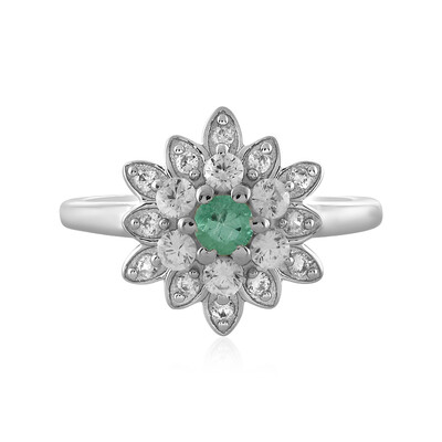 Anello in argento con Smeraldo Russo
