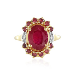 Anello in argento con Rubino del Madagascar