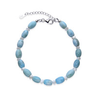 Bracciale in argento con Larimar