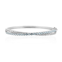 Bracciale in argento con Topazio Blu Cielo