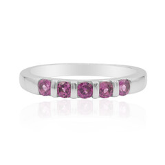 Anello in argento con Rodolite