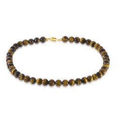 Collana in argento con Occhio di Tigre