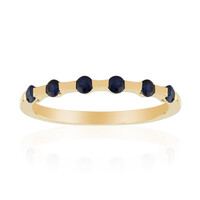 Anello in oro con Zaffiro Blu