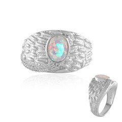 Anello in argento con Opale di Welo AAA (de Melo)