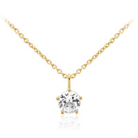 Collana in argento con Topazio Bianco