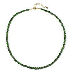 Collana in argento con Diopside Russo