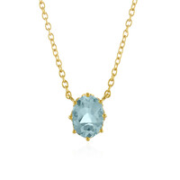 Collana in argento con Topazio Blu Cielo