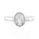 Anello in argento con Topazio Bianco