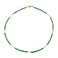 Collana in argento con Perla d'Acqua Dolce Bianca (Riya)