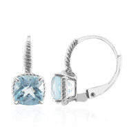 Orecchini in argento con Topazio Blu Cielo