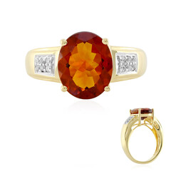 Anello in argento con Citrino Madeira