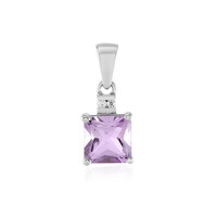 Ciondolo in argento con Ametista Rose de France