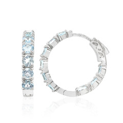Orecchini in argento con Topazio Blu Cielo