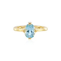 Anello in argento con Topazio Blu Cielo