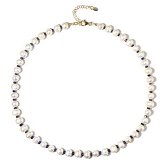 Collana in argento con Perla d'Acqua Dolce Bianca