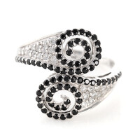 Anello in argento con Spinello Nero