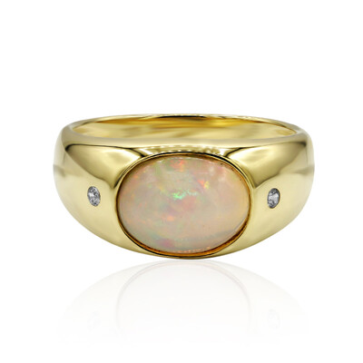 Anello in oro con Opale di Welo (Adela Gold)