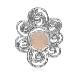 Ciondolo in argento con Quarzo Rosa