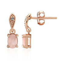 Orecchini in argento con Quarzo Rosa
