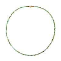 Collana in argento con Crisoprasio