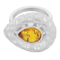 Anello in argento con Ambra