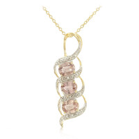 Collana in oro con Zaffiro Padparadscha (non riscaldato) (AMAYANI)