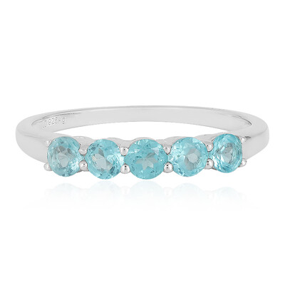 Anello in argento con Apatite Blu