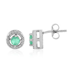 Orecchini in argento con Smeraldo Colombiano