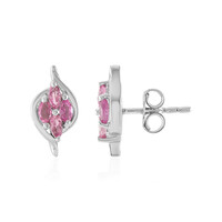 Orecchini in argento con Tormalina Rosa Brasiliana