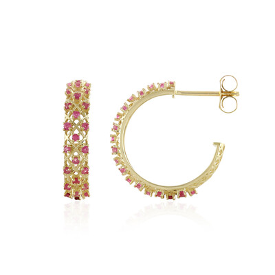 Orecchini in oro con Zaffiro Rosa (Ornaments by de Melo)
