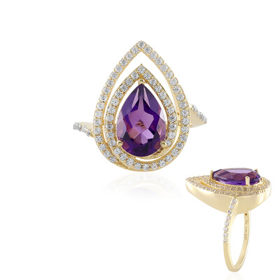 Anello in argento con Ametista Siberiana
