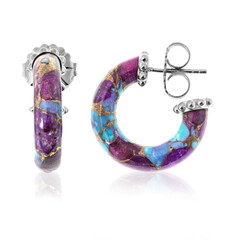Orecchini in argento con Turchese Kingman Mohave Porpora (Dallas Prince Designs)