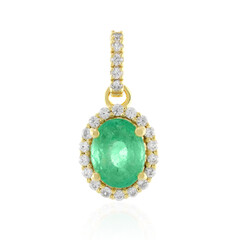 Ciondolo in argento con Smeraldo Colombiano