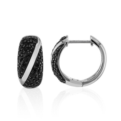Orecchini in argento con Spinello Nero