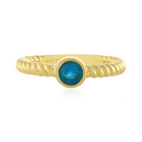 Anello in argento con Apatite Blu Neon